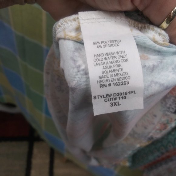 2286 Size 3XL Sunday Morning Tunic Dress NWT - Picture 4 of 4